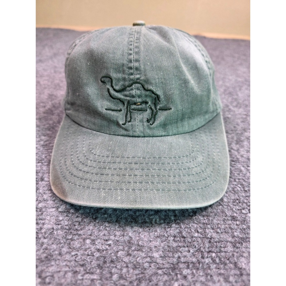 Camel Joe Cigarettes Baseball Hat Mens OSFM Green Vintage Distressed Dad Cap